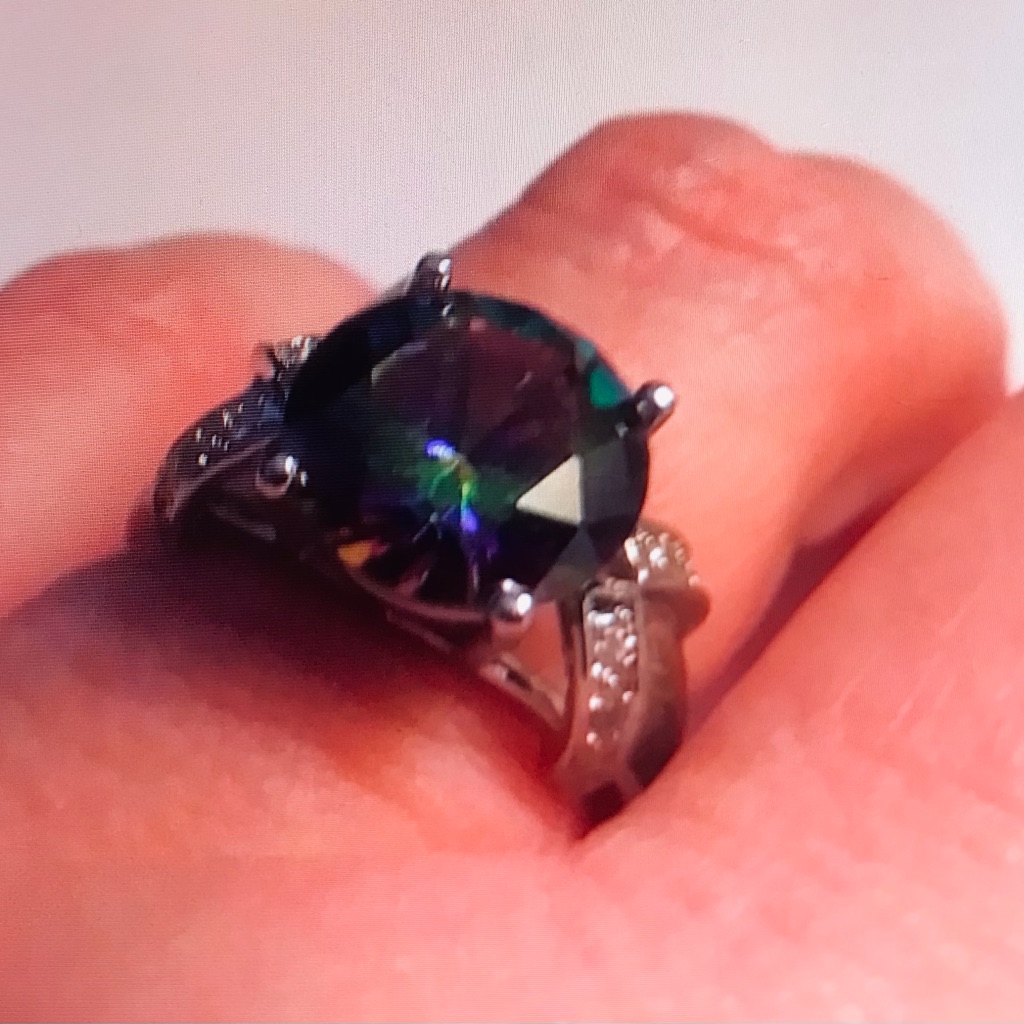 Mystic Topaz 925 Sterling Silver Ring